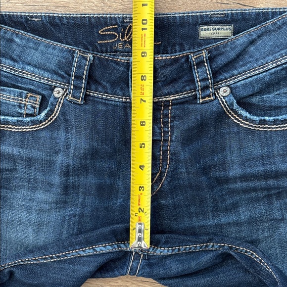 Silver Jeans Suki Surplus Capri Pants, Women’s Size 30 Denim Capri 20” Inseam - Picture 5 of 8